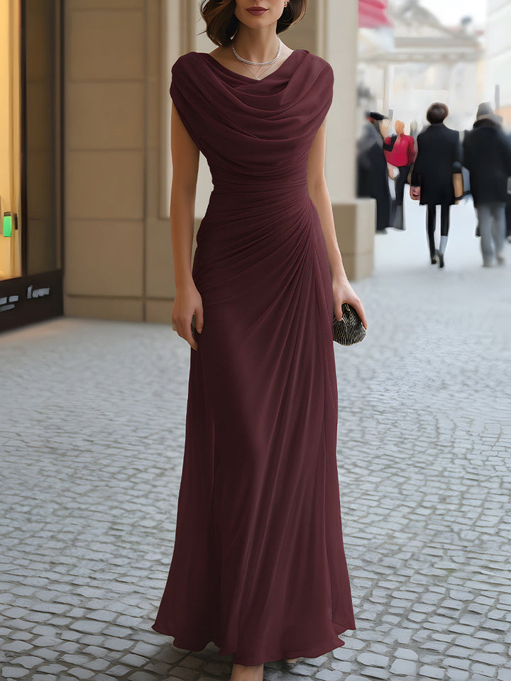 Grace™ | Elegant Draped Maxi Dress