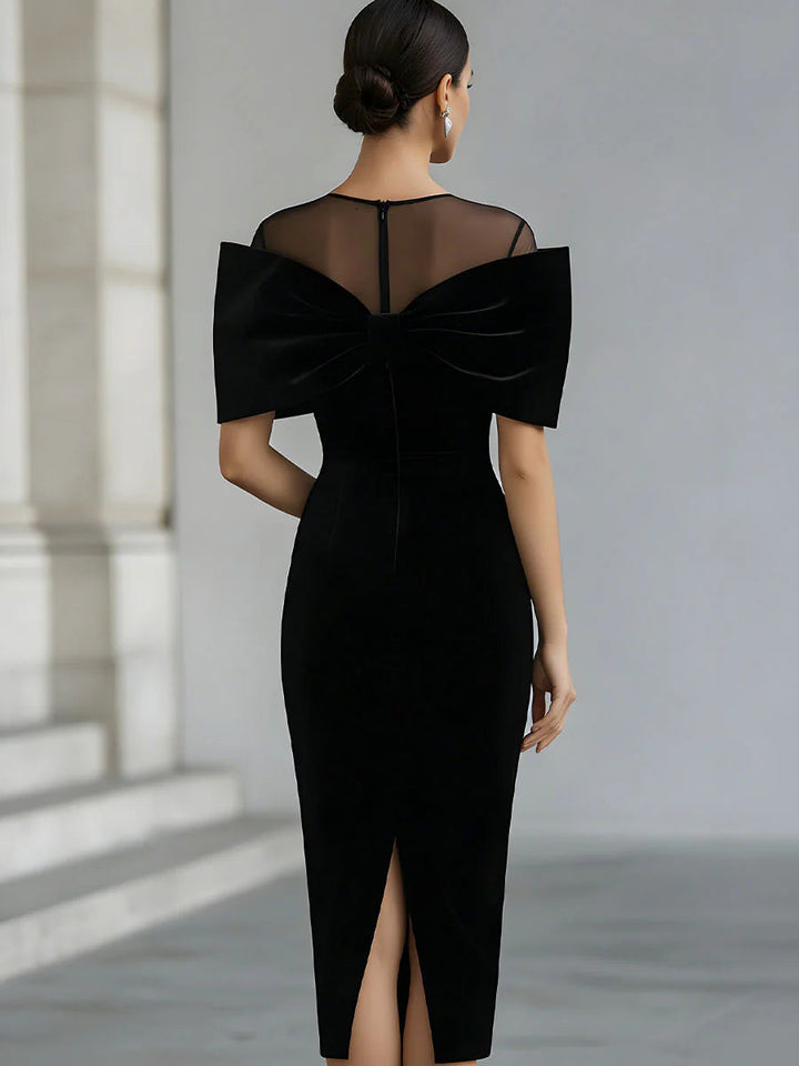 Audrey™ | Elegant Bow Evening Dress