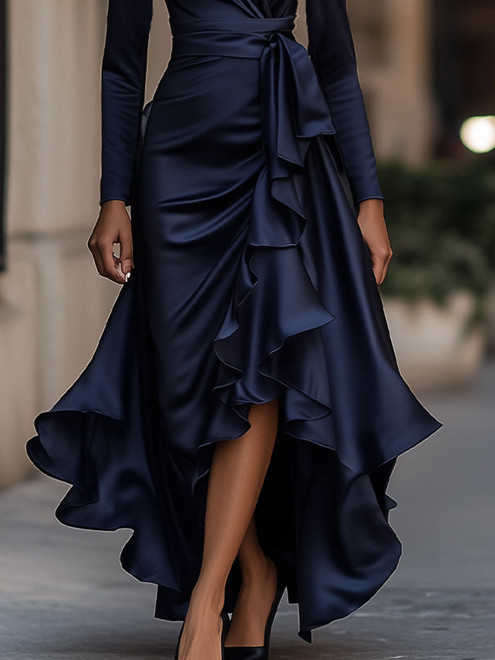 Victoria™ | Elegant Evening Wrap Dress