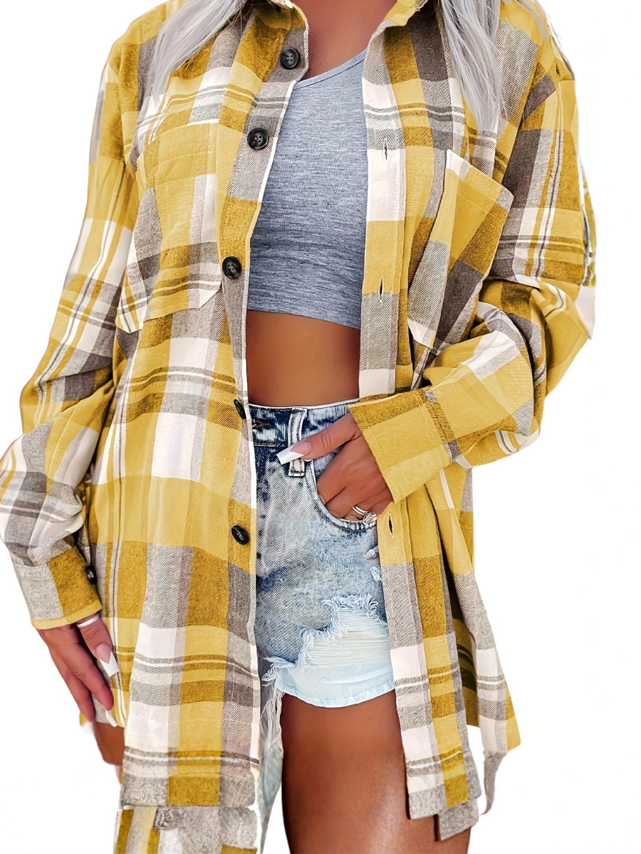 Madeline Plaid Shirt Jacket
