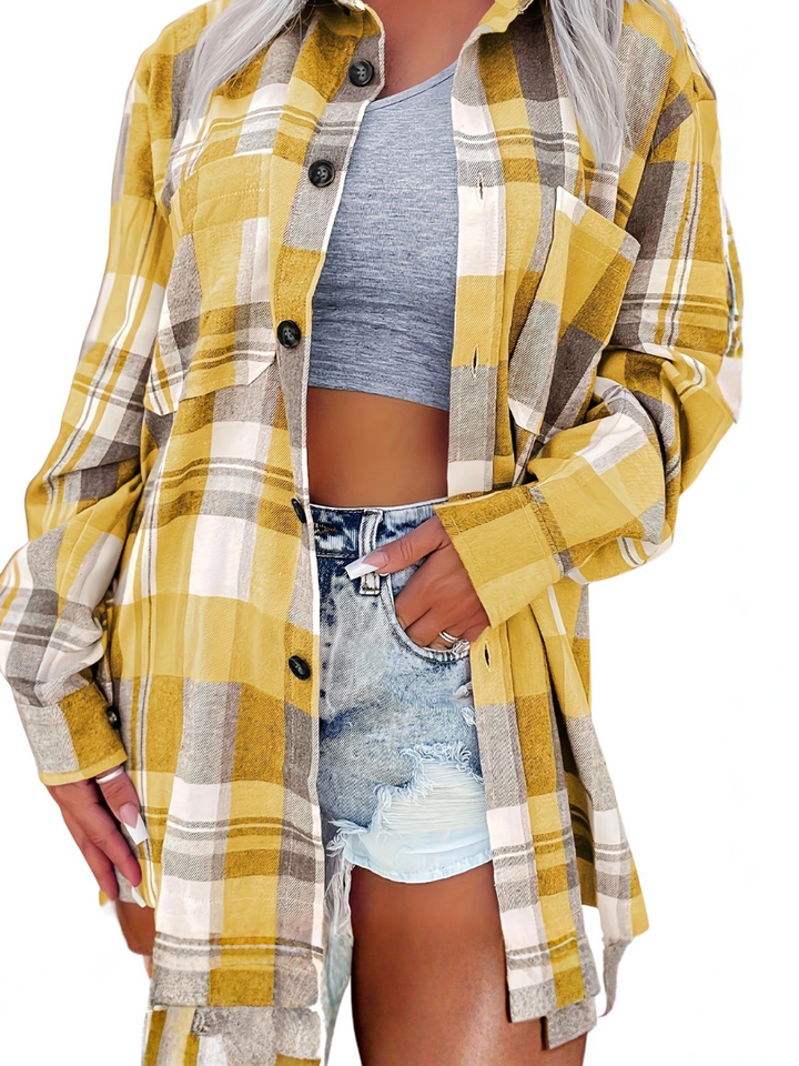 Madeline Plaid Shirt Jacket