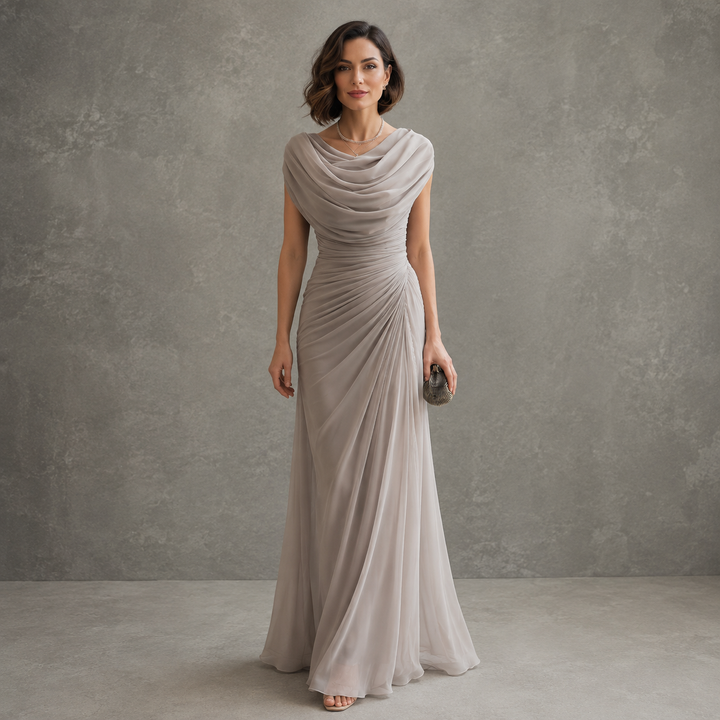 Grace™ | Elegant Draped Maxi Dress