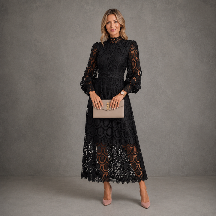 Joanne™ | Elegant Lace Midi Dress