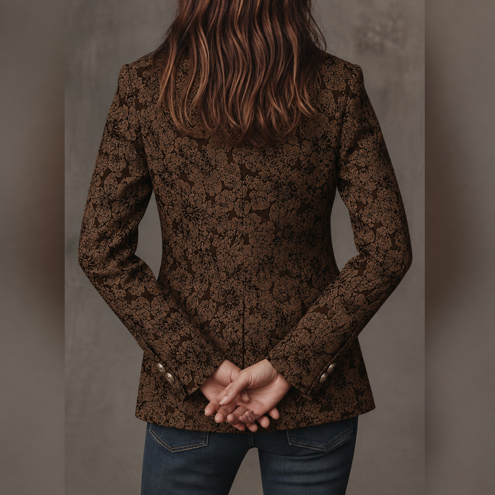 Georgina | Paisley Jacquard Tailored Blazer