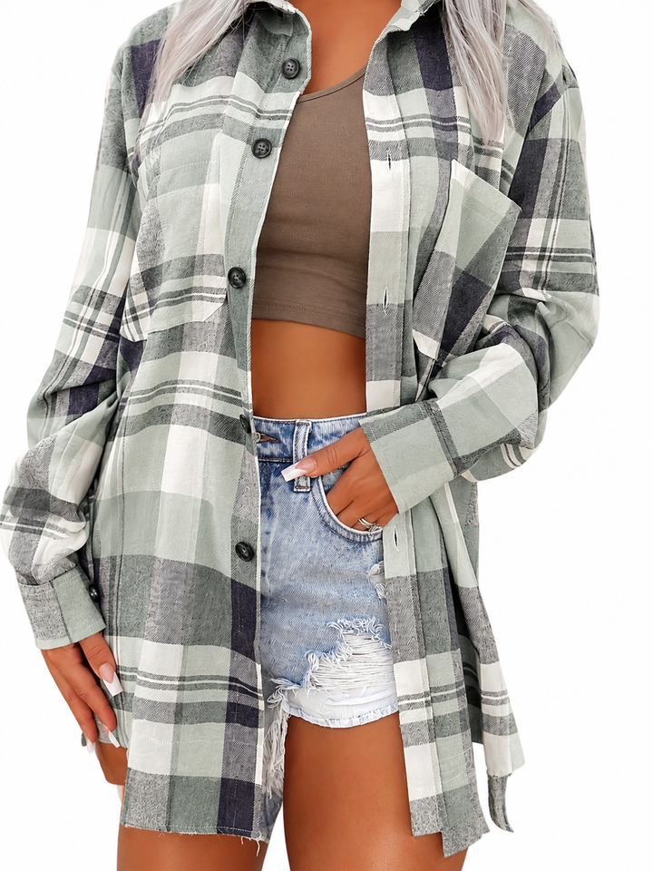 Madeline Plaid Shirt Jacket