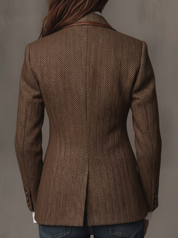 Evelyn | Heritage Herringbone Blazer