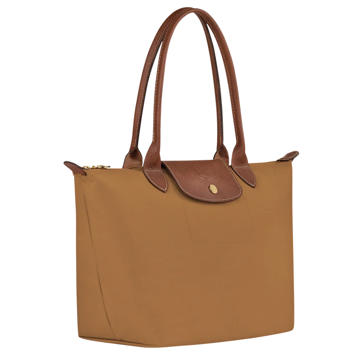 Fawn medium tote bag with curved handles and front patch pocket