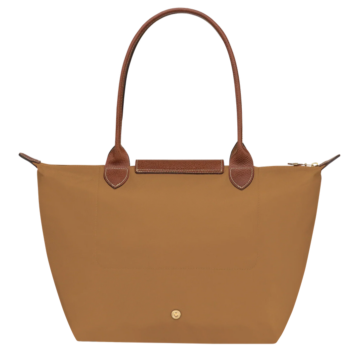 Fawn medium tote bag with top handles and front snap closure