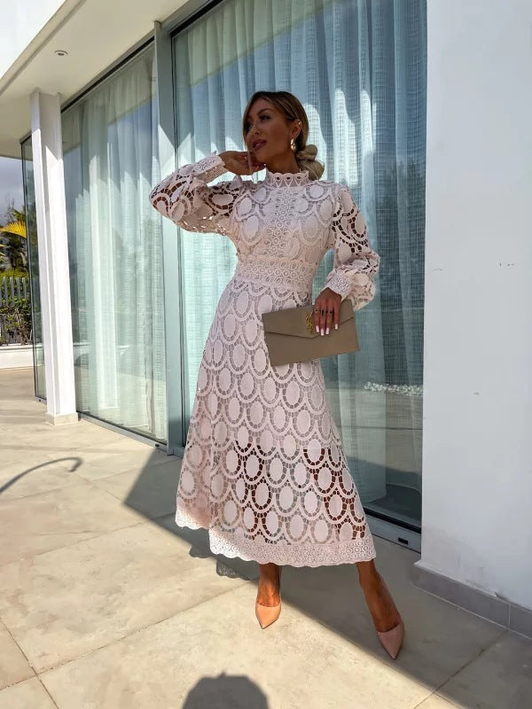 Joanne™ | Elegant Lace Midi Dress