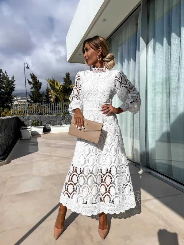 Joanne™ | Elegant Lace Midi Dress