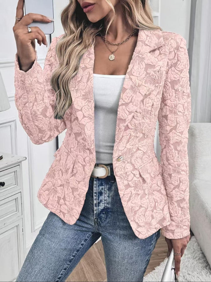 Georgina | Paisley Jacquard Tailored Blazer