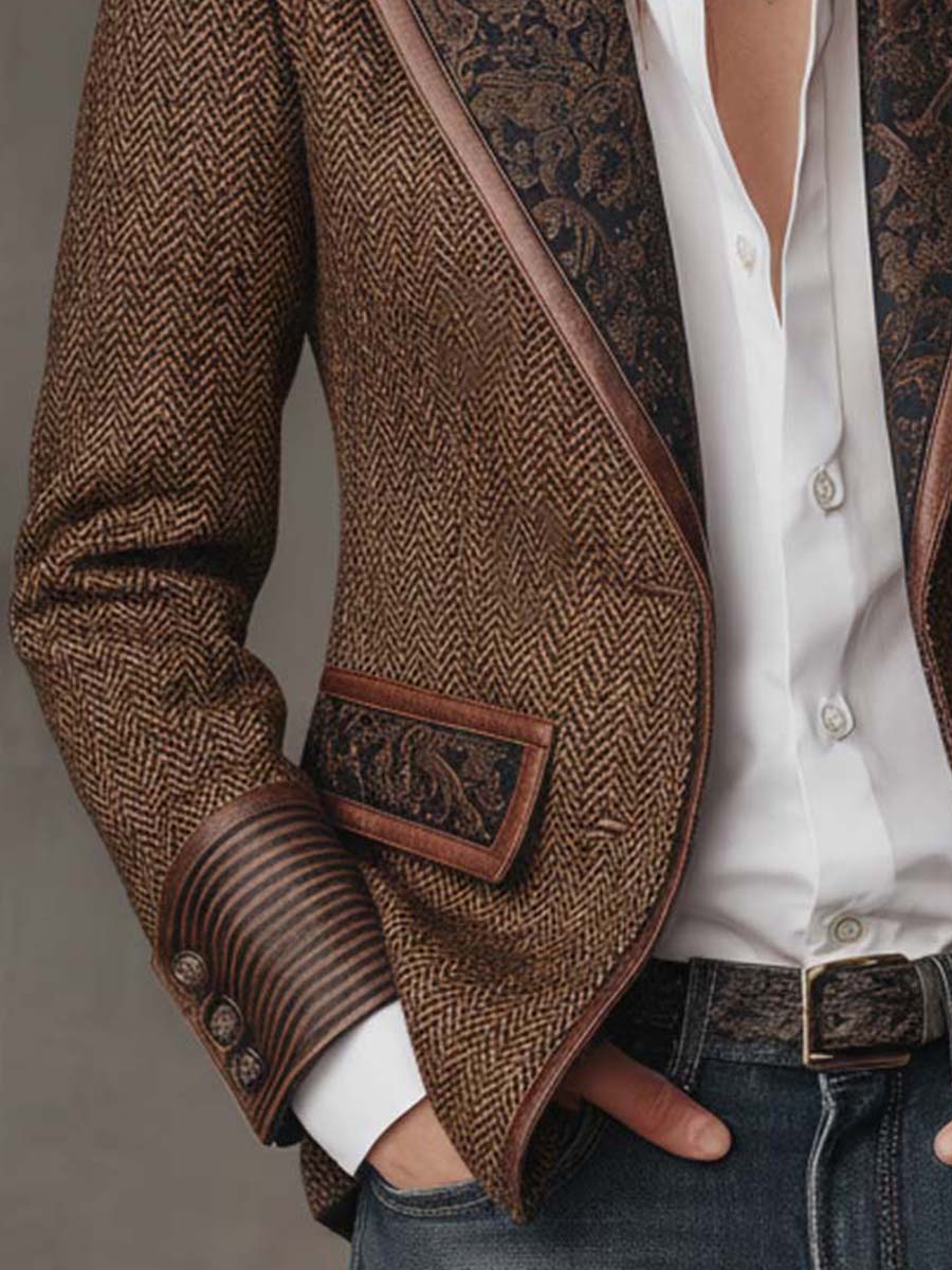 Evelyn | Heritage Herringbone Blazer