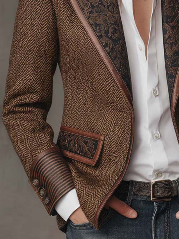 Evelyn | Heritage Herringbone Blazer