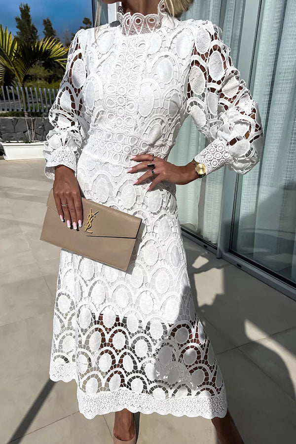 Joanne™ | Elegant Lace Midi Dress