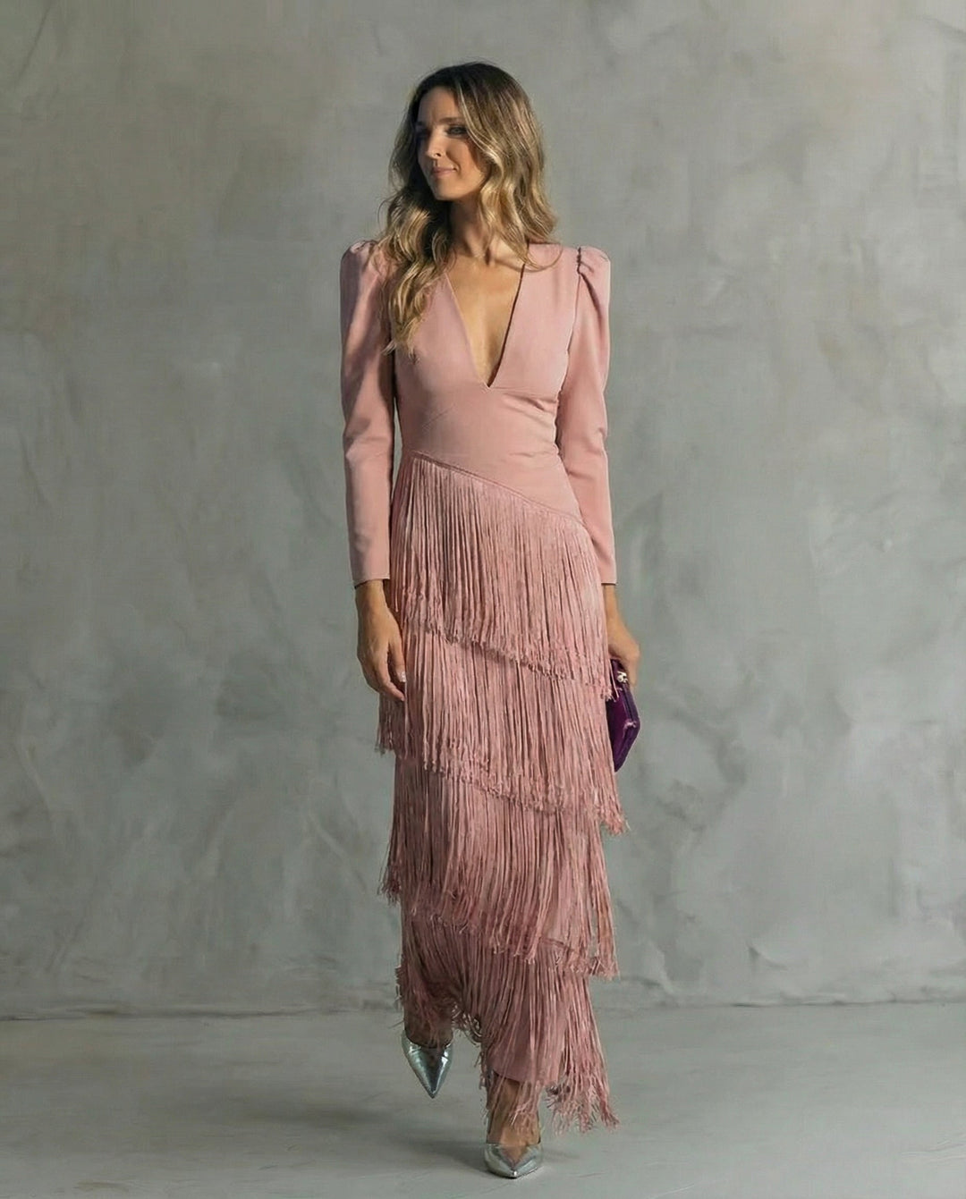 Vivienne™ | Elegant Fringe Evening Dress