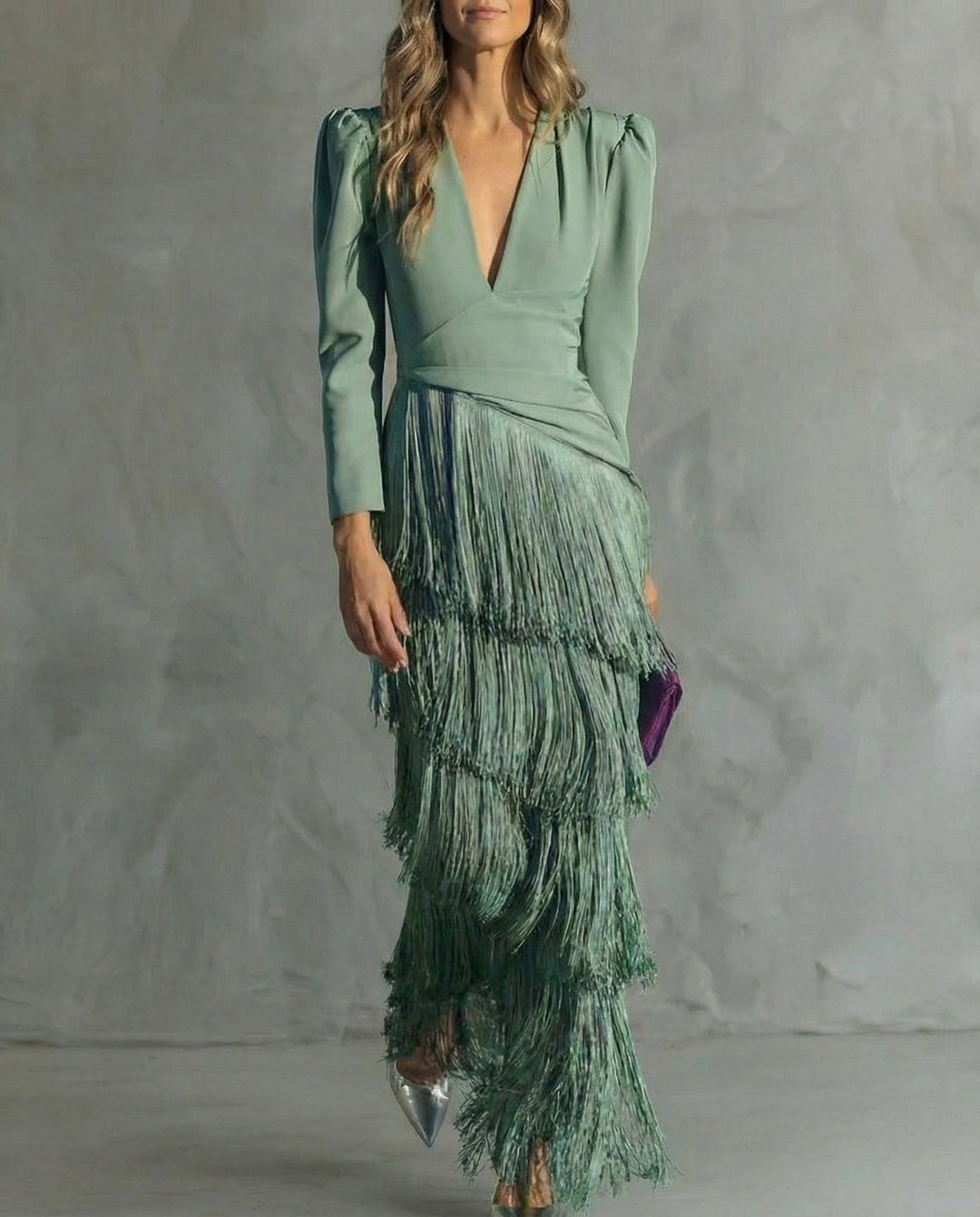Vivienne™ | Elegant Fringe Evening Dress